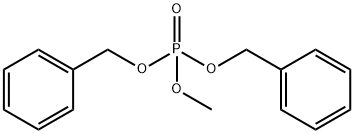 Phosphoric acid, methyl bis(phenylmethyl) ester Structural