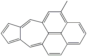 methyl-azuleno(5,6,7-c,d)phenalene Structural