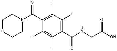 Glycine, N-[2,3,5,6-tetraiodo-4-(4-morpholinylcarbonyl)benzoyl]- Structural