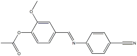 4-{[(4-cyanophenyl)imino]methyl}-2-methoxyphenyl acetate