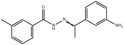 N'-[(E)-1-(3-aminophenyl)ethylidene]-3-methylbenzohydrazide Structural