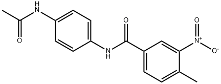 Benzamide, N-[4-(acetylamino)phenyl]-4-methyl-3-nitro- Structural