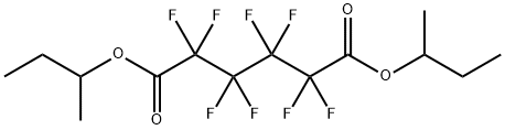 Hexanedioic acid, 2,2,3,3,4,4,5,5-octafluoro-, 1,6-bis(1-methylpropyl) ester Structural
