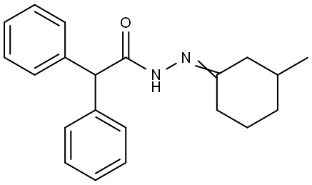 N'-(3-methylcyclohexylidene)-2,2-diphenylacetohydrazide Structural