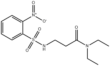 N,N-diethyl-3-[({2-nitrophenyl}sulfonyl)amino]propanamide Structural