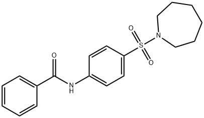 N-[4-(1-azepanylsulfonyl)phenyl]benzamide Structural