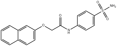N-[4-(aminosulfonyl)phenyl]-2-(2-naphthyloxy)acetamide Structural