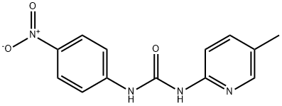 Urea, N-(5-methyl-2-pyridinyl)-N'-(4-nitrophenyl)- Structural