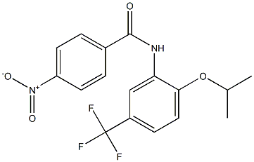 N-[2-isopropoxy-5-(trifluoromethyl)phenyl]-4-nitrobenzamide Structural