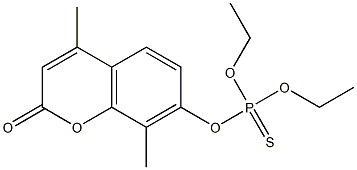 O-(4,8-dimethyl-2-oxo-2H-chromen-7-yl) O,O-diethyl thiophosphate Structural