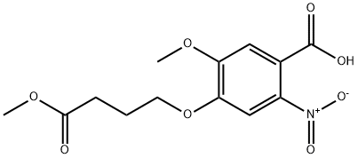 Benzoic acid, 5-methoxy-4-(4-methoxy-4-oxobutoxy)-2-nitro- Structural