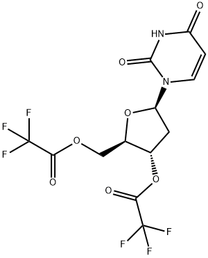 Uridine, 2'-deoxy-, 3',5'-bis(trifluoroacetate) (9CI) Structural