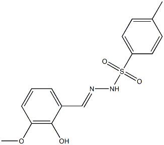 N'-(2-hydroxy-3-methoxybenzylidene)-4-methylbenzenesulfonohydrazide Structural