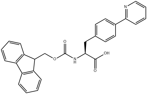Fmoc-(S)-2-Amino-3-(4-(pyridin-2-yl)phenyl)propanoic acid Structural