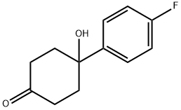 4-(4-Fluorophenyl)-4-hydroxycyclohexanone Structural