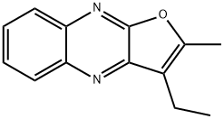 Furo[2,3-b]quinoxaline, 3-ethyl-2-methyl- Structural