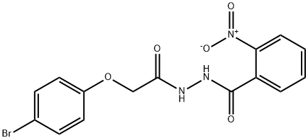 N'-[2-(4-bromophenoxy)acetyl]-2-nitrobenzohydrazide Structural
