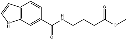 Butanoic acid, 4-[(1H-indol-6-ylcarbonyl)amino]-, methyl ester Structural