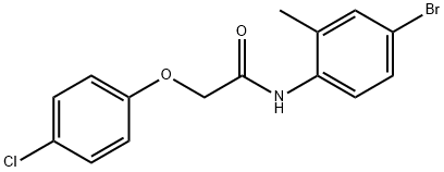 N-(4-bromo-2-methylphenyl)-2-(4-chlorophenoxy)acetamide Structural