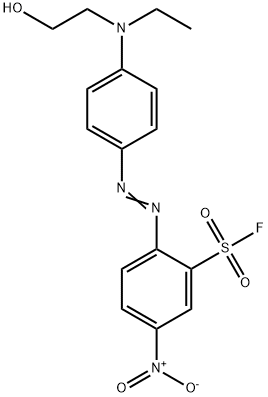 Benzenesulfonyl fluoride, 2-[2-[4-[ethyl(2-hydroxyethyl)amino]phenyl]diazenyl]-5-nitro- Structural