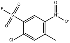 Benzenesulfonyl fluoride, 2-chloro-4-methyl-5-nitro- Structural