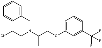 Benzenemethanamine, N-(2-chloroethyl)-N-[1-methyl-2-[3-(trifluoromethyl)phenoxy]ethyl]- Structural
