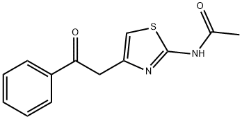 Acetamide, N-[4-(2-oxo-2-phenylethyl)-2-thiazolyl]- Structural