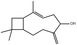 Bicyclo[7.2.0]undec-2-en-5-ol, 2,10,10-trimethyl-6-methylene- Structural