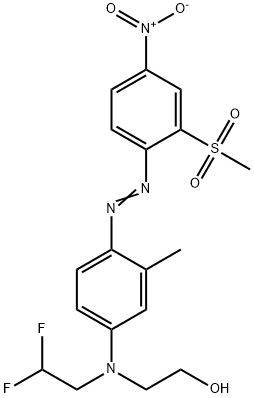 Ethanol, 2-[(2,2-difluoroethyl)[3-methyl-4-[2-[2-(methylsulfonyl)-4-nitrophenyl]diazenyl]phenyl]amino]- Structural