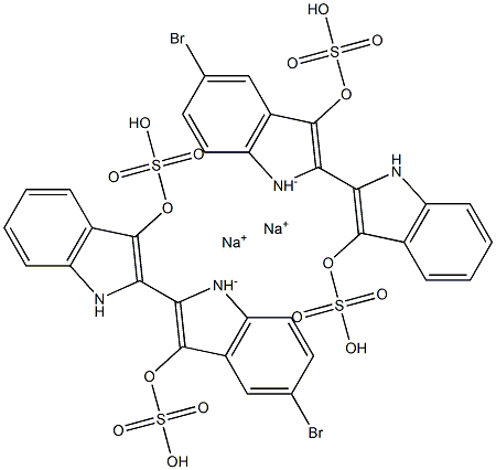 [2,2'-Bi-1H-indole]-3,3'-diol, 5-bromo-, bis(hydrogen sulfate) (ester), disodium salt