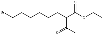Octanoic acid, 2-acetyl-8-bromo-, ethyl ester Structural