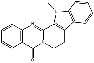 Indolo[2',3':3,4]pyrido[2,1-b]quinazolin-5(7H)-one, 8,13-dihydro-13-methyl- Structural