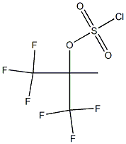 chlorosulfonic acid, 1,1-bis(trifluoromethyl) ethyl ester Structural