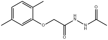 N'-acetyl-2-(2,5-dimethylphenoxy)acetohydrazide Structural