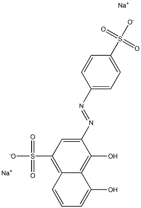 1-Naphthalenesulfonic acid, 4,5-dihydroxy-3-[(4-sulfophenyl)azo]-, disodium salt