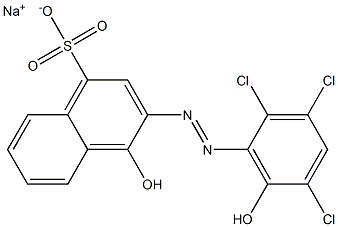 1-Naphthalenesulfonic acid, 4-hydroxy-3-[(2,3,5-trichloro-6-hydroxyphenyl)azo]-, monosodium salt