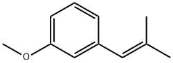 Benzene, 1-methoxy-3-(2-methyl-1-propen-1-yl)- Structural