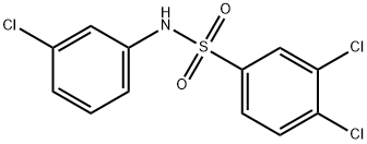 Benzenesulfonamide, 3,4-dichloro-N-(3-chlorophenyl)- Structural