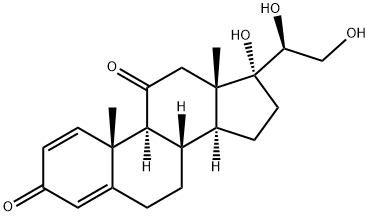 Pregna-1,4-diene-3,11-dione, 17,20,21-trihydroxy-, (20S)- Structural