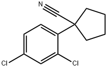 1-(2,4-dichlorophenyl)cyclopentane-1-carbonitrile Structural