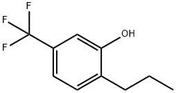 Phenol, 2-propyl-5-(trifluoromethyl)- Structural