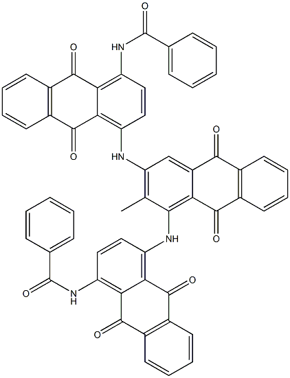 Benzamide, N,N'-[(9,10-dihydro-2-methyl-9,10-dioxo-1,3-anthracenediyl)bis[imino(9,10-dihydro-9,10-dioxo-4,1-anthracenediyl)]]bis-