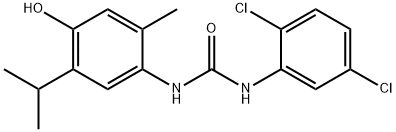 Urea, N-(2,5-dichlorophenyl)-N'-[4-hydroxy-2-methyl-5-(1-methylethyl)phenyl]- Structural