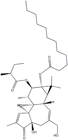 phorbol laurate, (+)-S-2-methylbutyrate Structural