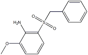 Benzenamine, 2-methoxy-6-[(phenylmethyl)sulfonyl]- Structural