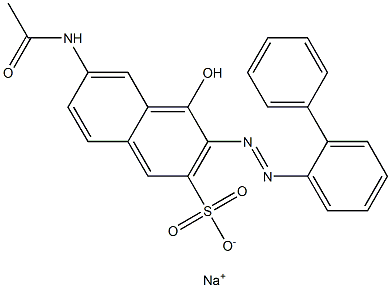 2-Naphthalenesulfonic acid, 6-(acetylamino)-3-([1,1'-biphenyl]-2-ylazo)-4-hydroxy-, monosodium salt