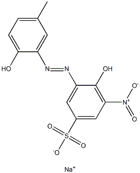 Benzenesulfonic acid, 4-hydroxy-3-[(2-hydroxy-5-methylphenyl)azo]-5-nitro-, monosodium salt