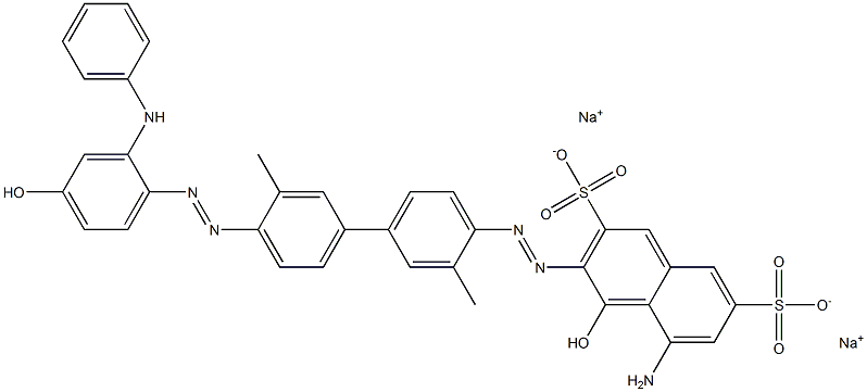 2,7-Naphthalenedisulfonic acid, 5-amino-4-hydroxy-3-[[4'-[[4-hydroxy-2-(phenylamino)phenyl]azo]-3,3'-dimethyl[1,1'-biphenyl]-4-yl]azo]-, disodium salt