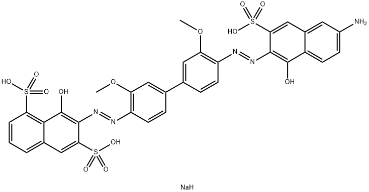 1,6-Naphthalenedisulfonic acid, 7-[[4'-[(6-amino-1-hydroxy-3-sulfo-2-naphthalenyl)azo]-3,3'-dimethoxy[1,1'-biphenyl]-4-yl]azo]-8-hydroxy-, trisodium salt