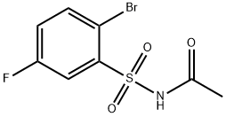 Acetamide, N-[(2-bromo-5-fluorophenyl)sulfonyl]- Structural